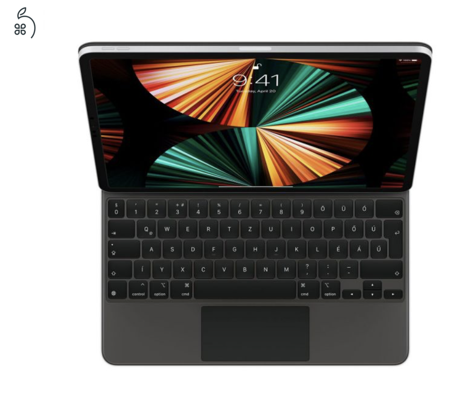 Apple – Magic Keyboard 12,9 hüvelykes iPad Próhoz – Magyar - fekete