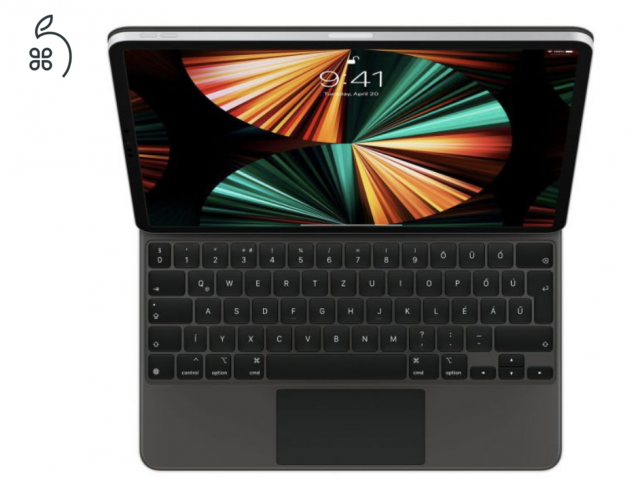 Apple – Magic Keyboard 12,9 hüvelykes iPad Próhoz – Magyar - fekete