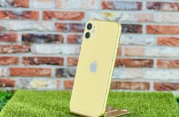 100% AKKU Eladó iPhone 11 128 GB Yellow szép állapotú - 12 HÓ GARANCIA - 136