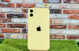 100% AKKU Eladó iPhone 11 128 GB Yellow szép állapotú - 12 HÓ GARANCIA - 136