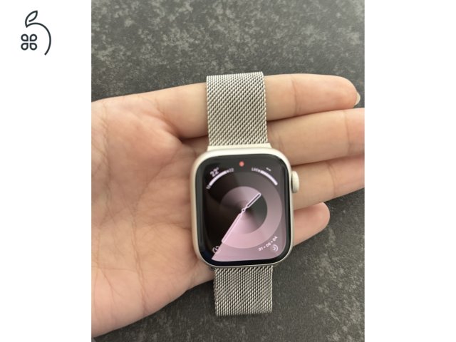 Apple Watch S8 GPS 41mm, alumínium, csillagfény