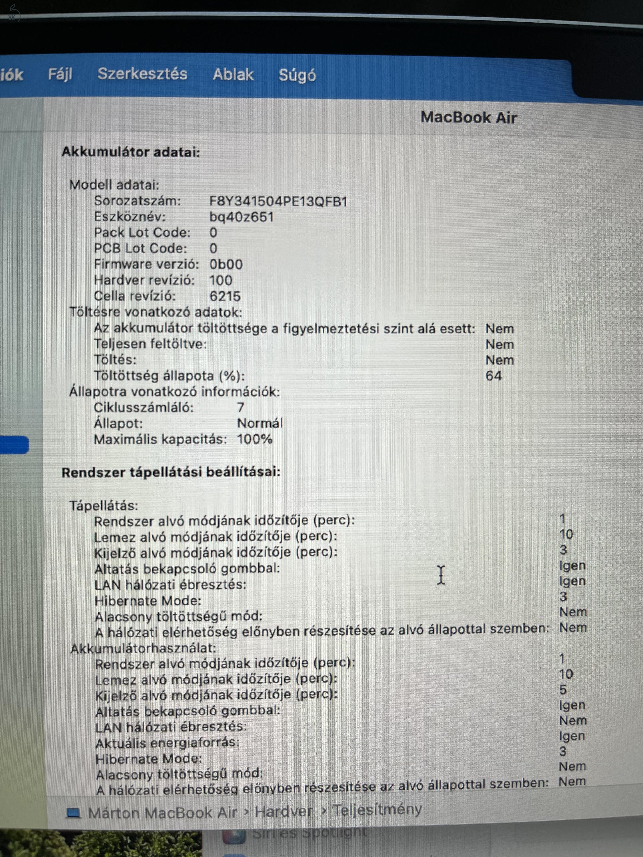 Eladó MacBook Air 13,5' M2 2022