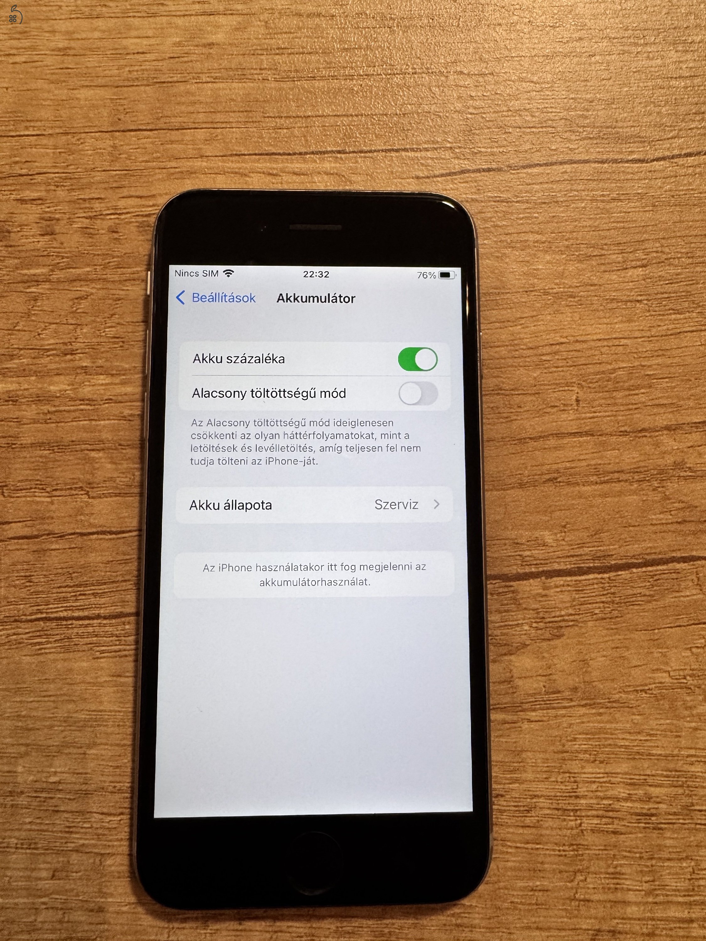 iPhone 6s Space gray 32GB Független