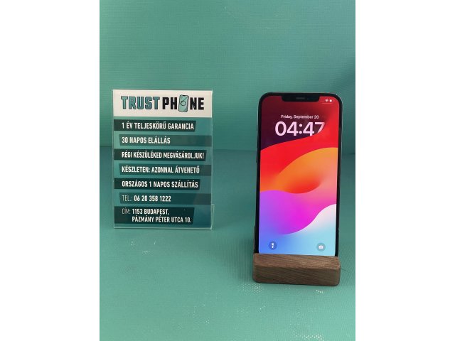 !! 1 ÉV GARANCIA !! iPhone 12 Pro Max Pacific Blue 128 GB – BM418 – 100% AKKU