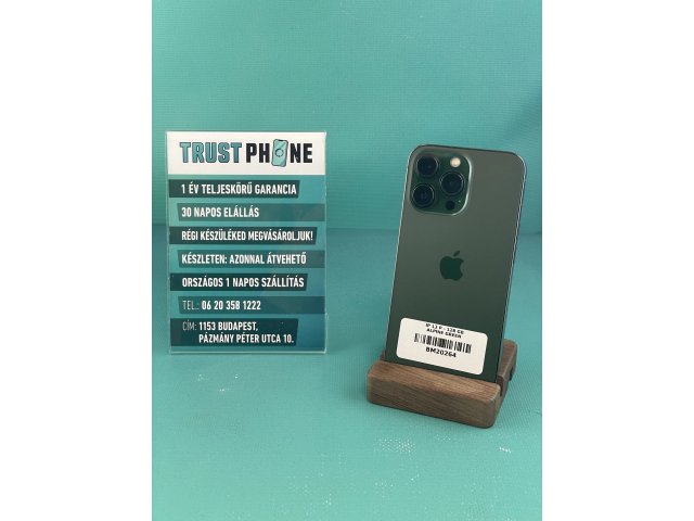 !! 1 ÉV GARANCIA !! iPhone 13 Pro Alpine Green 128 GB – BM20264 – 93% AKKU