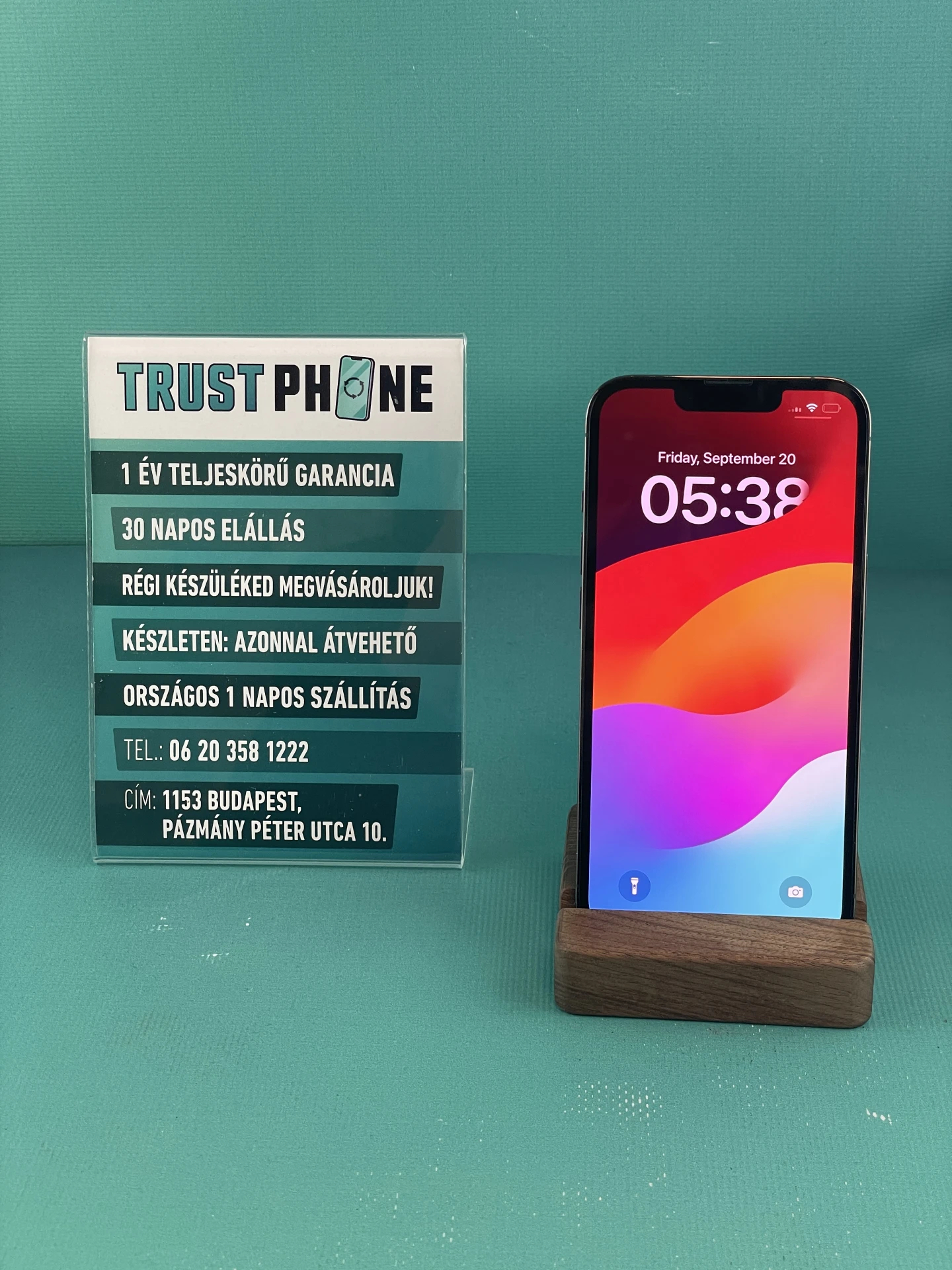 !! 1 ÉV GARANCIA !! iPhone 13 Pro Alpine Green 128 GB – BM20264 – 93% AKKU