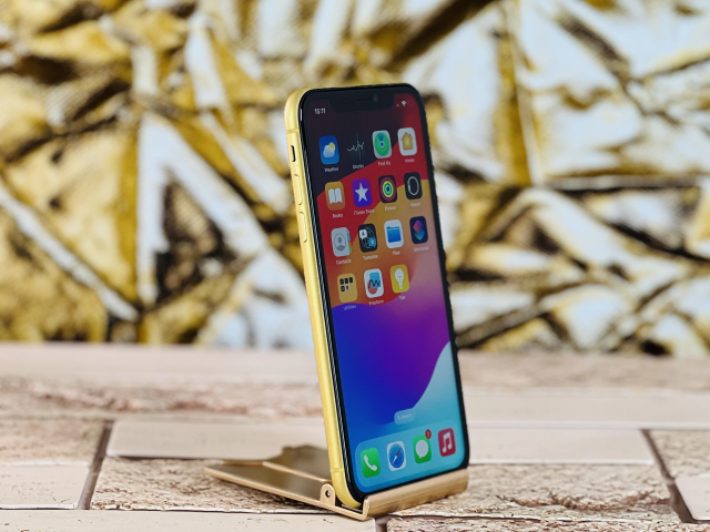 Eladó iPhone 11 128 GB Yellow szép állapotú - 12 HÓ GARANCIA