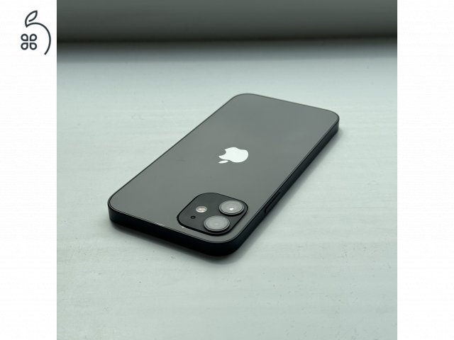 iPhone 12 64GB Black - 1 ÉV GARANCIA - Kártyafüggetlen, 85% Akkumulátor