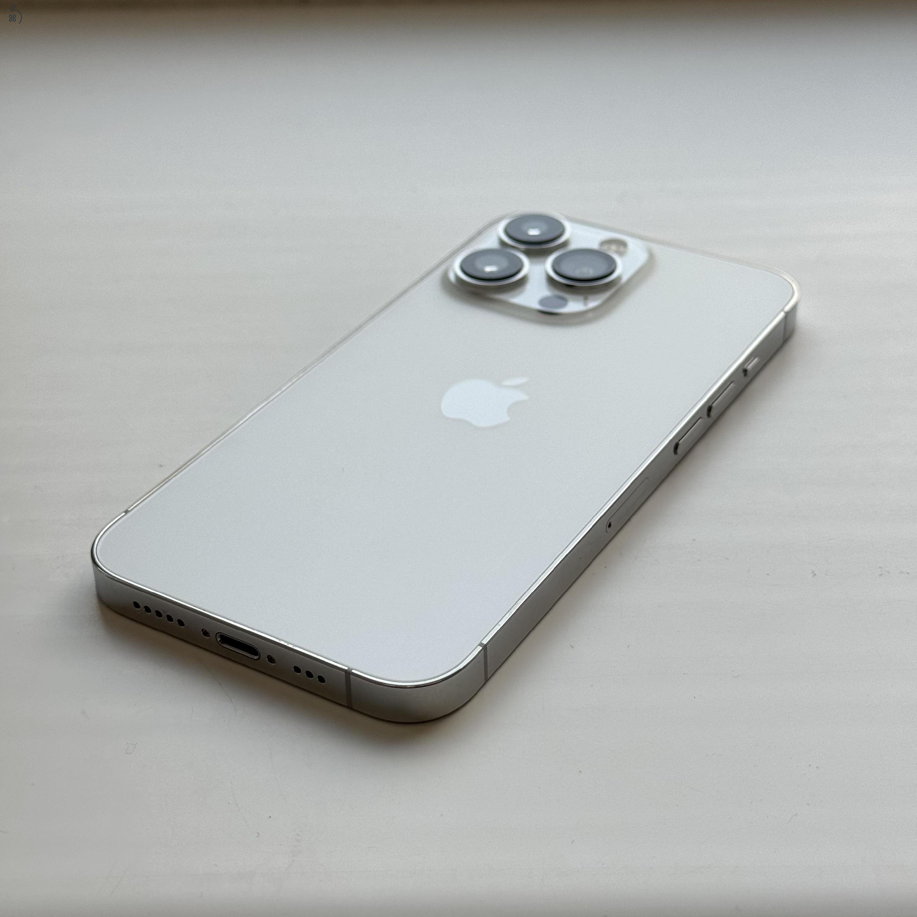 GYÖNYÖRŰ iPhone 13 Pro 512GB Silver - Kártyfüggetlen, 1 ÉV GARANCIA, 100% Akkumulátor