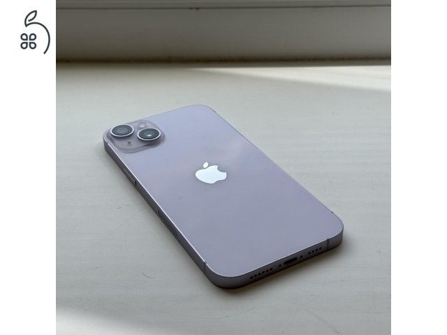 HIBÁTLAN iPhone 14 Plus 128GB Purple - Kártyfüggetlen, 1 ÉV GARANCIA, 100% Akkumulátor