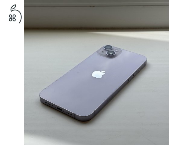 HIBÁTLAN iPhone 14 Plus 128GB Purple - Kártyfüggetlen, 1 ÉV GARANCIA, 100% Akkumulátor