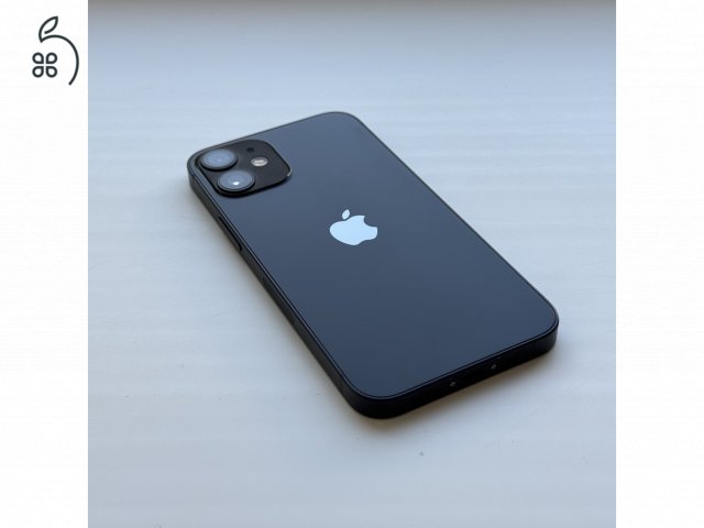 iPhone 12 mini 64GB Black - 1 ÉV GARANCIA, Kártyafüggetlen