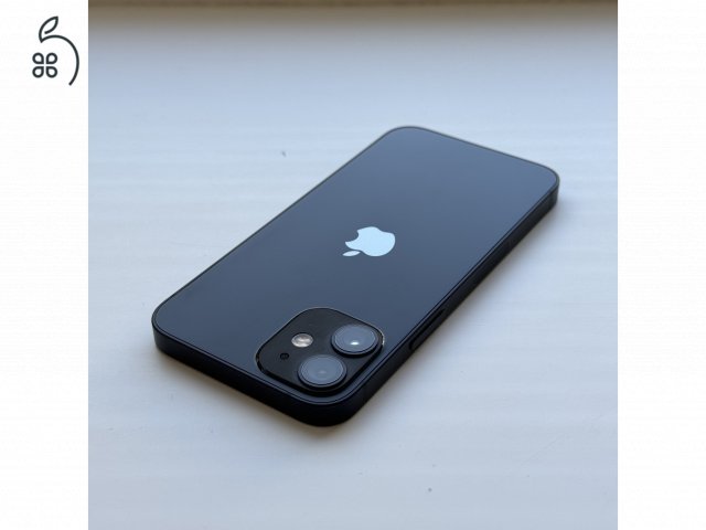 iPhone 12 mini 64GB Black - 1 ÉV GARANCIA, Kártyafüggetlen