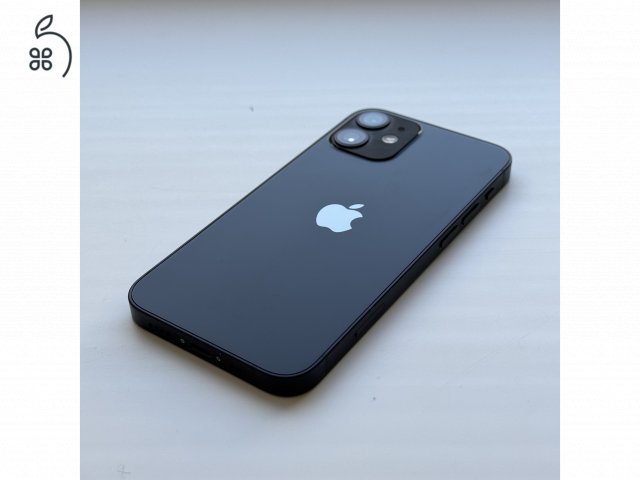 iPhone 12 mini 64GB Black - 1 ÉV GARANCIA, Kártyafüggetlen