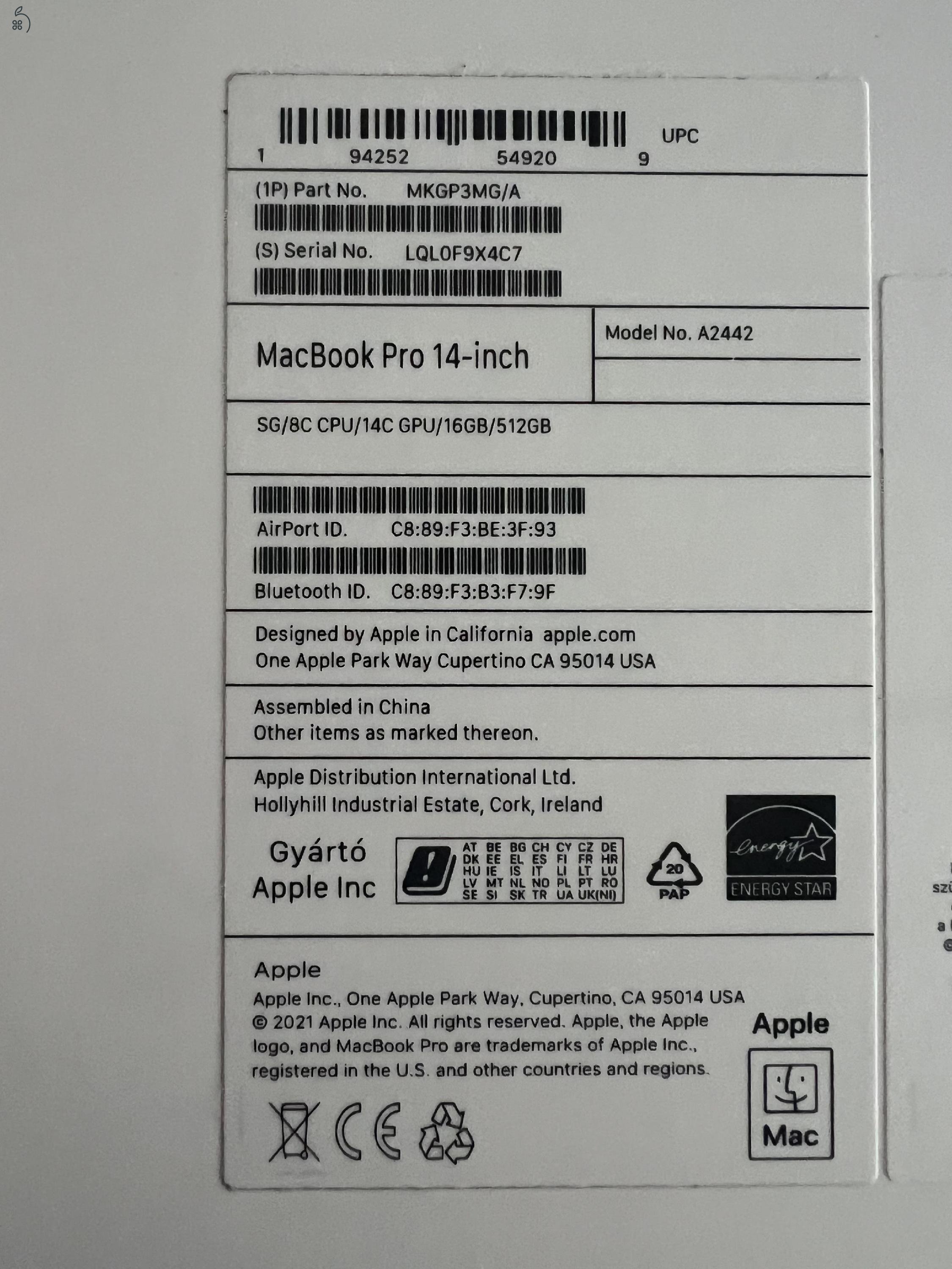 AKCIÓ !! MacBook Pro Retina 14