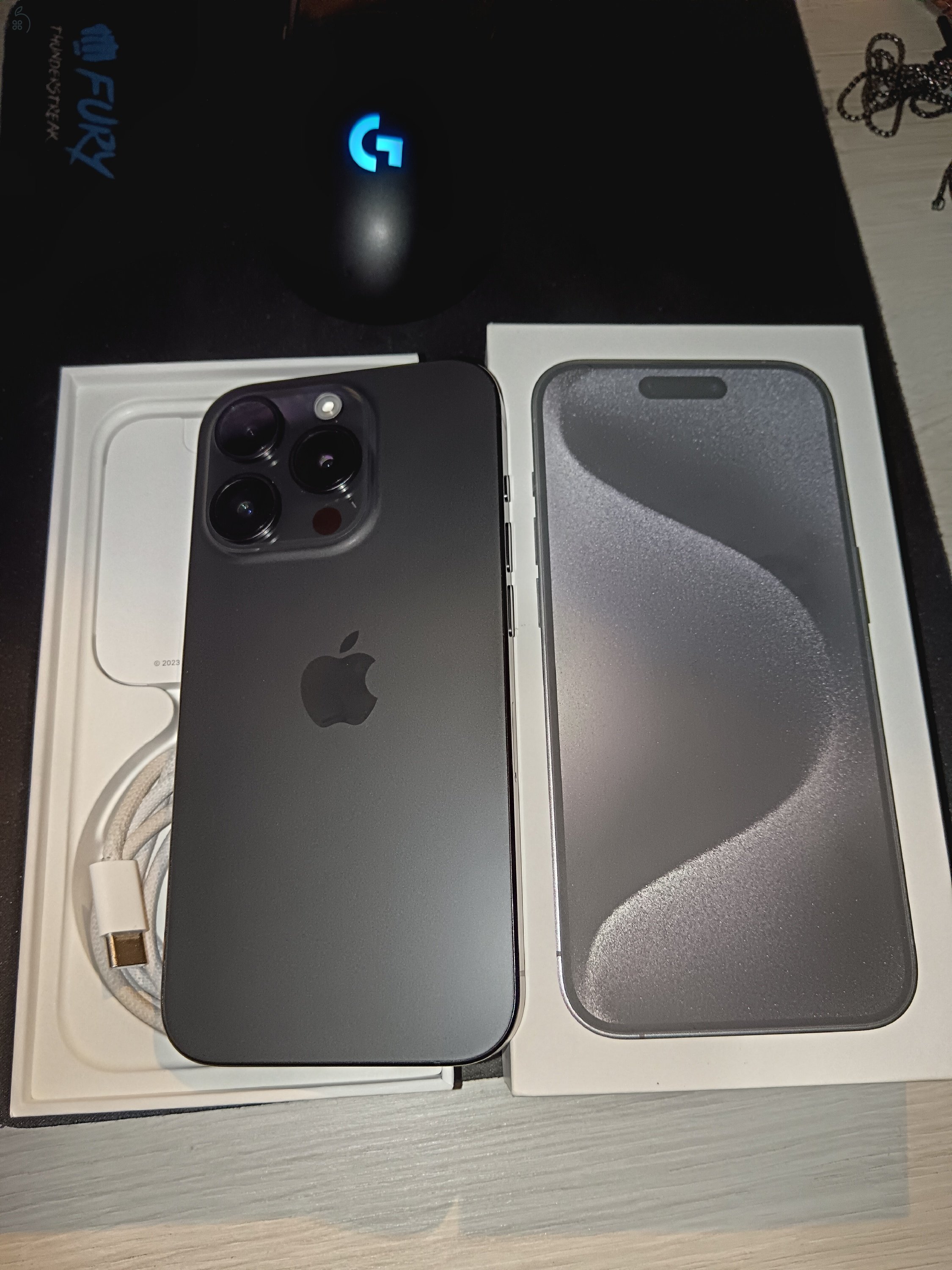 Eladó iPhone15 pro 128gb független,2025.05.10ig garancia, 100% akksi