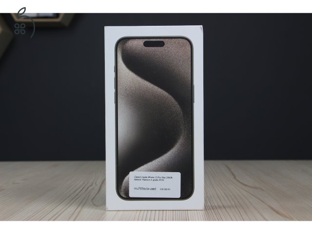 Apple iPhone 15 Pro Max 256GB Natural Titanium A grade ÁFÁS