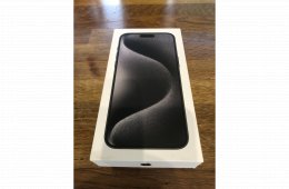 iPhone 15 Pro Max 512GB - (Black Titan) - Csak 1db! 