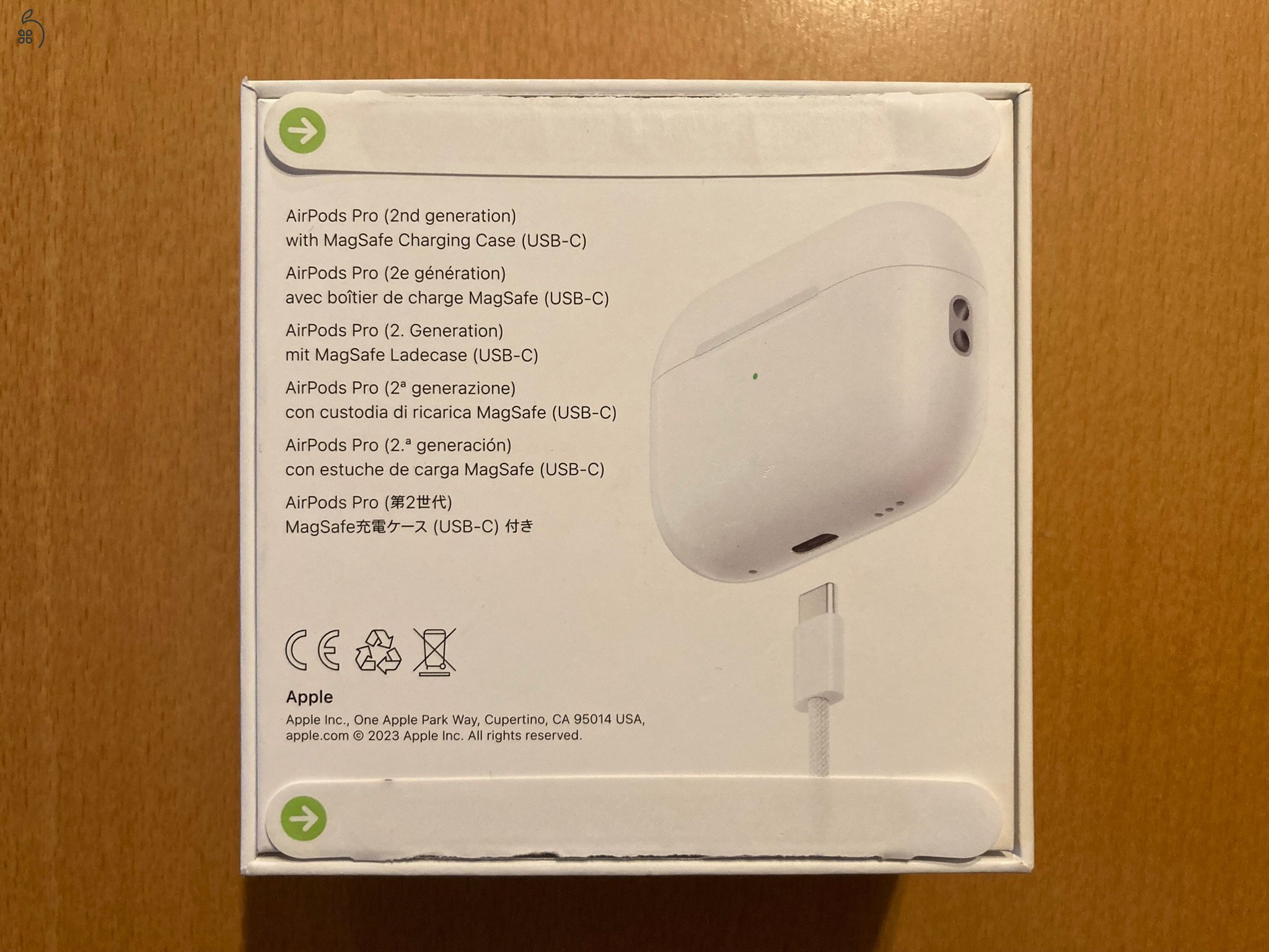 AirPods Pro (Gen 2) MagSafe töltőtokkal