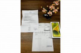 iPhone 14 Plus 128gb YELLOW 21 hó garancia + sok kiegészítő