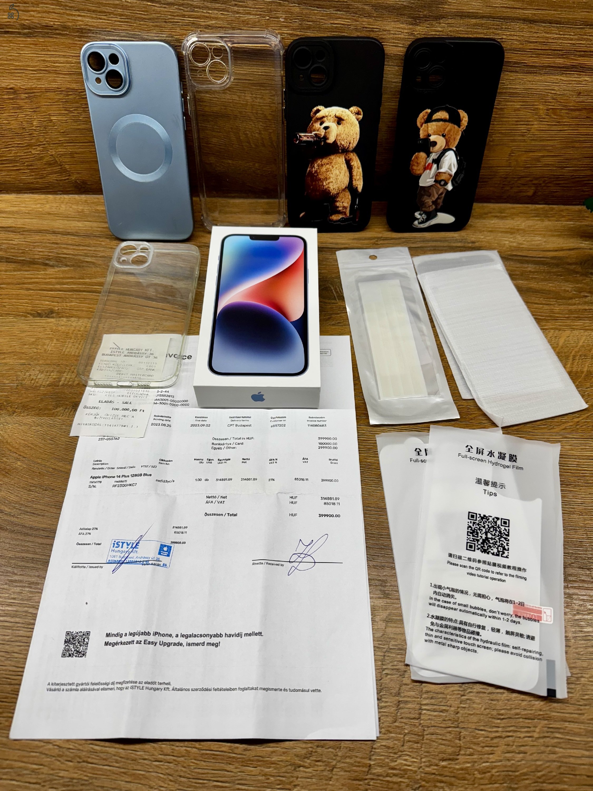 iPhone 14 plus 128gb Blue GARANCIÁLIS