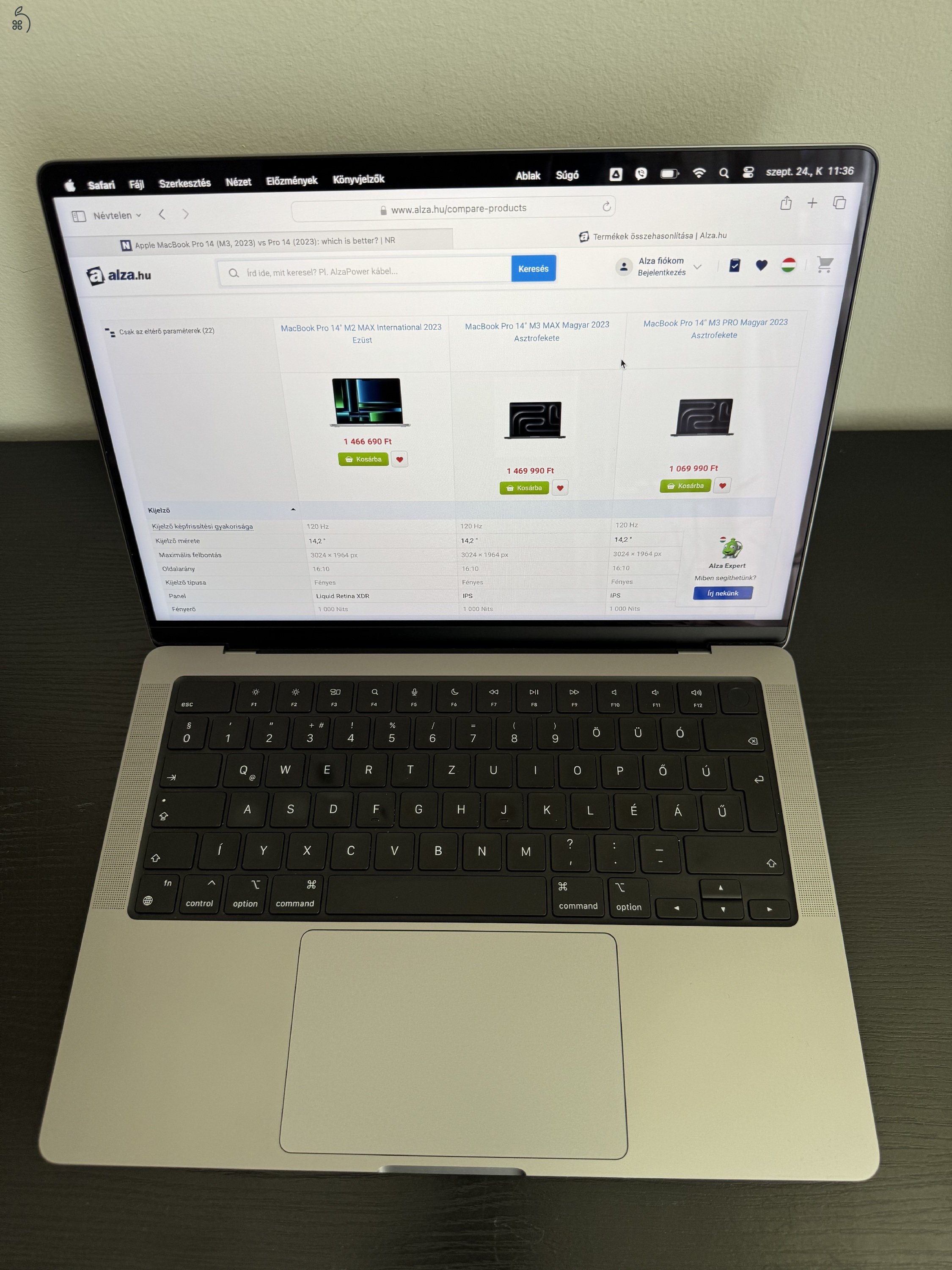 Eladó - Apple MacBook Pro M2 Max, 12 CPU, 30 GPU, 32 GB RAM, 1 TB SSD , Apple Care + biztosítással