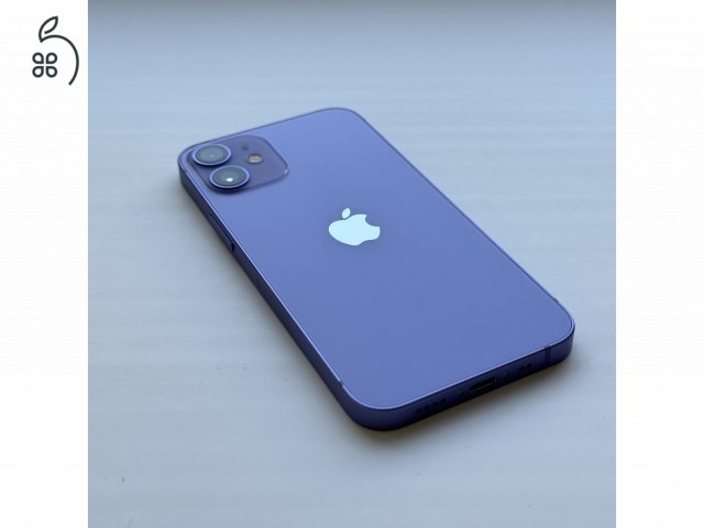 GYÖNYÖRŰ iPhone 12 mini 64GB Purple - 1ÉV GARANCIA - Kártyfüggetlen, 100% Akkumulátor