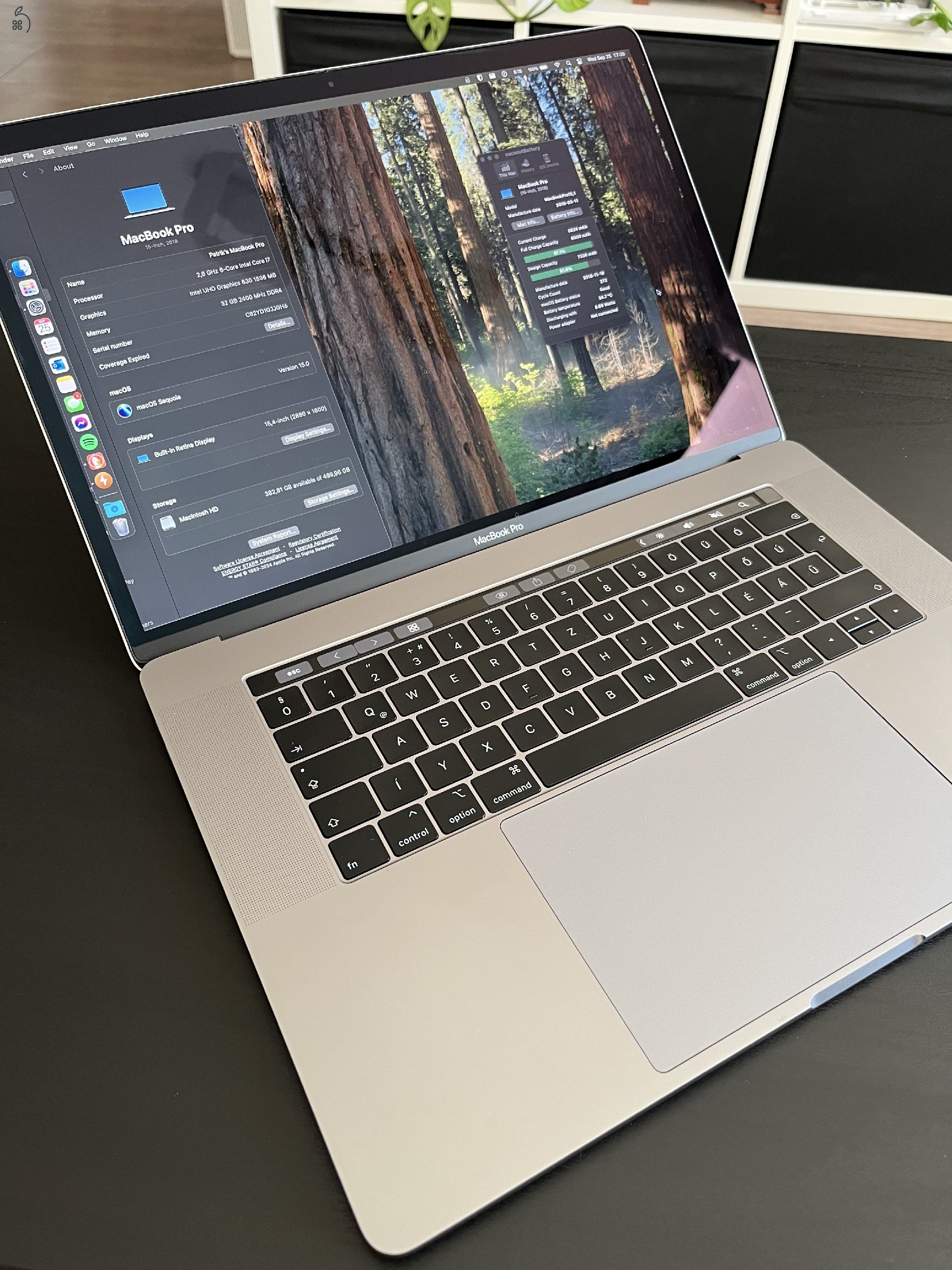 MacBook Pro 15 Touch Bar 2018, i7 2.6 GHz, 32 GB, AMD Radeon Pro 560X