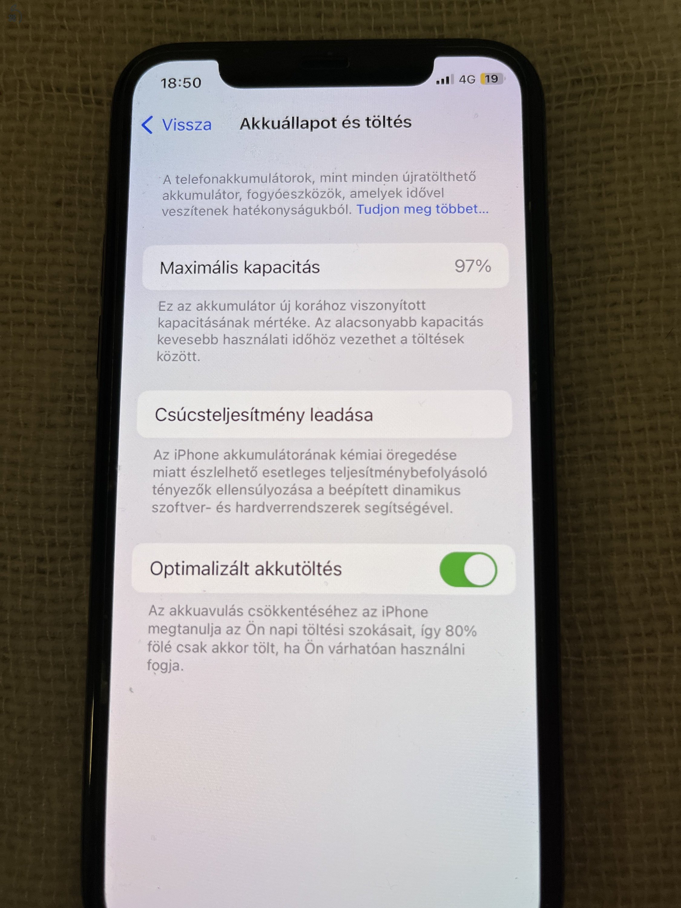 Garanciában cserélt Iphone 11 Pro, midnight green, 64 gb, hibátlan!