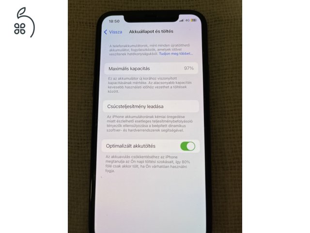 Garanciában cserélt Iphone 11 Pro, midnight green, 64 gb, hibátlan!