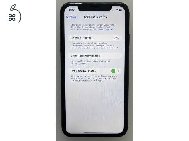 iPhone XR black, 64GB, független, akku 98%