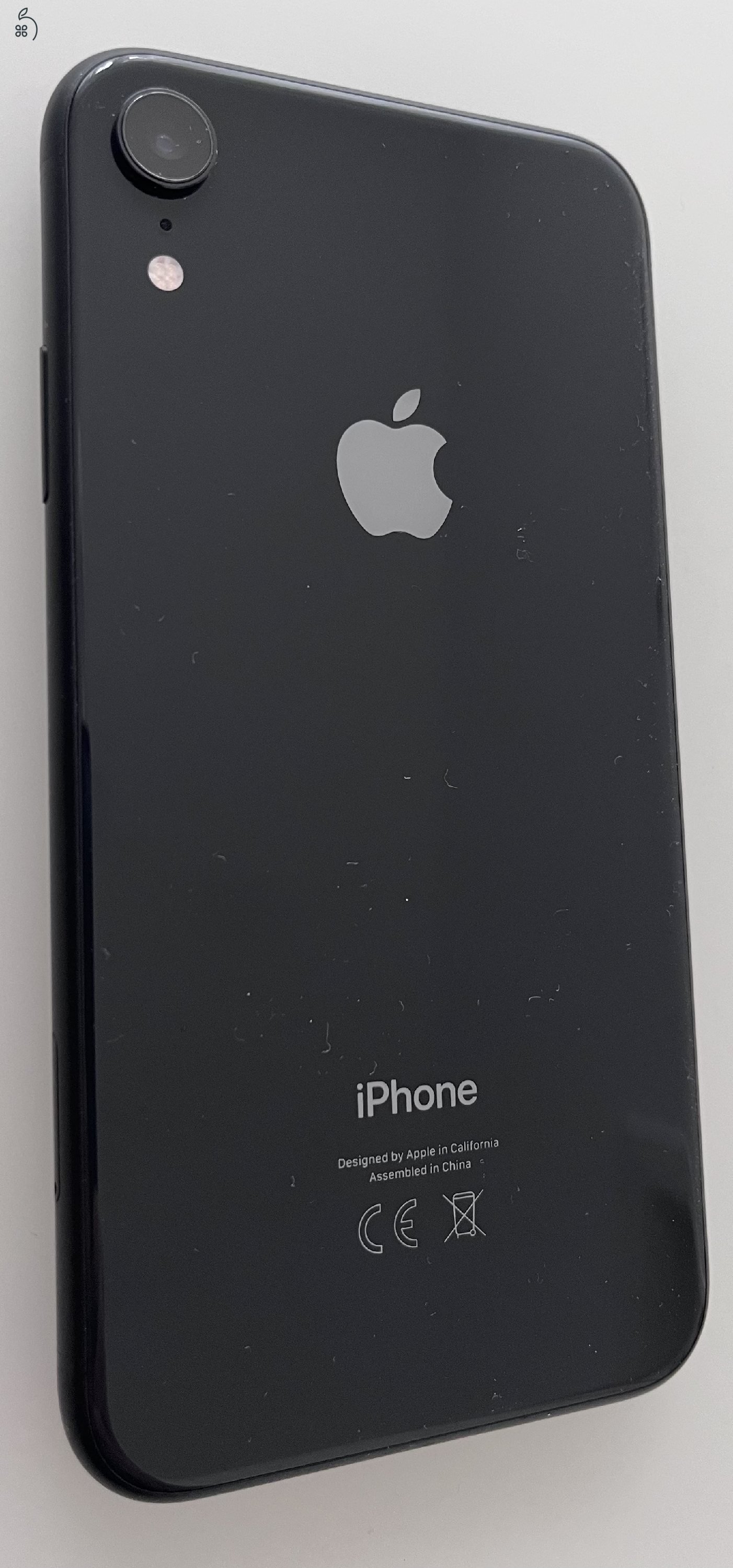 iPhone XR black, 64GB, független, akku 98%