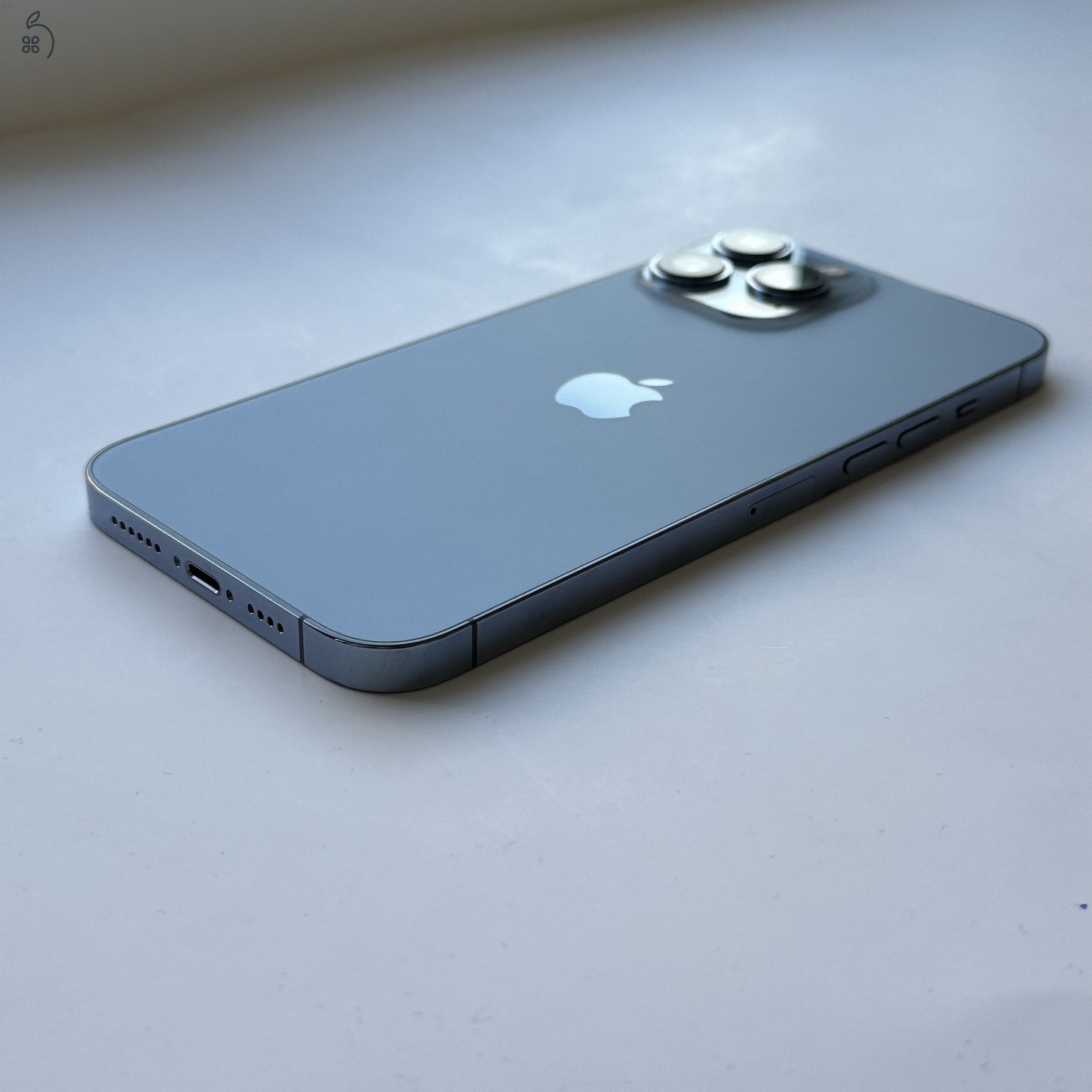 HIBÁTLAN iPhone 13 Pro Max 128GB Sierra Blue - Kártyafüggetlen, 99% Akkumulátor