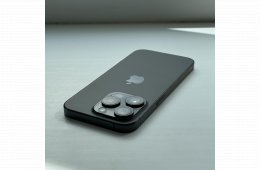 HIBÁTLAN iPhone 15 Pro 128GB Black Titanium - 1 ÉV GARANCIA, Kártyafüggetlen, 100% Akkumulátor