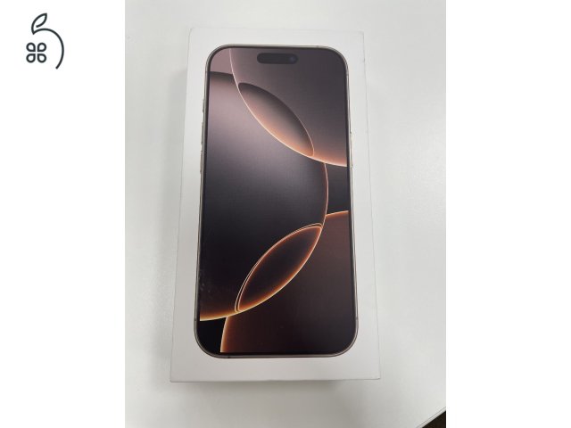 Új Bontatlan! iPhone 16 Pro 256GB Desert Titanium 27%Áfás számla! + Beszámítás