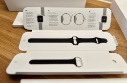 Apple Watch S5 44mm - végig tokban tartott, gyári bontatlan szíjjal