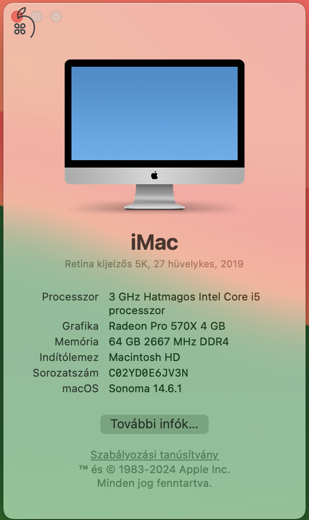 Karcmentes újszerű iMac eladó