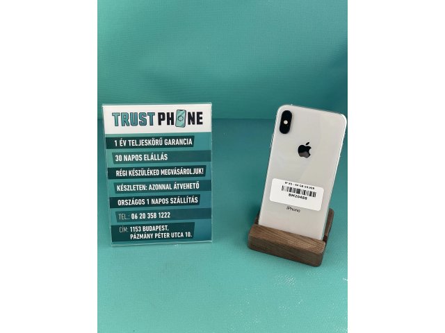 !! 1 ÉV GARANCIA !! iPhone XS Silver 64 GB – BM20488 – 93% AKKU