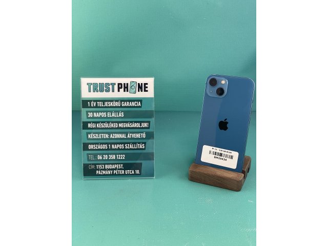 !! 1 ÉV GARANCIA !! iPhone 13 Blue 128 GB – BM20434 – 88% AKKU