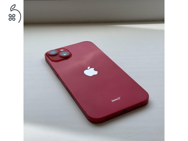 HIBÁTLAN iPhone 14 PLUS 128GB Red - 1 ÉV GARANCIA, Kártyafüggetlen, 96% Akkumulátor