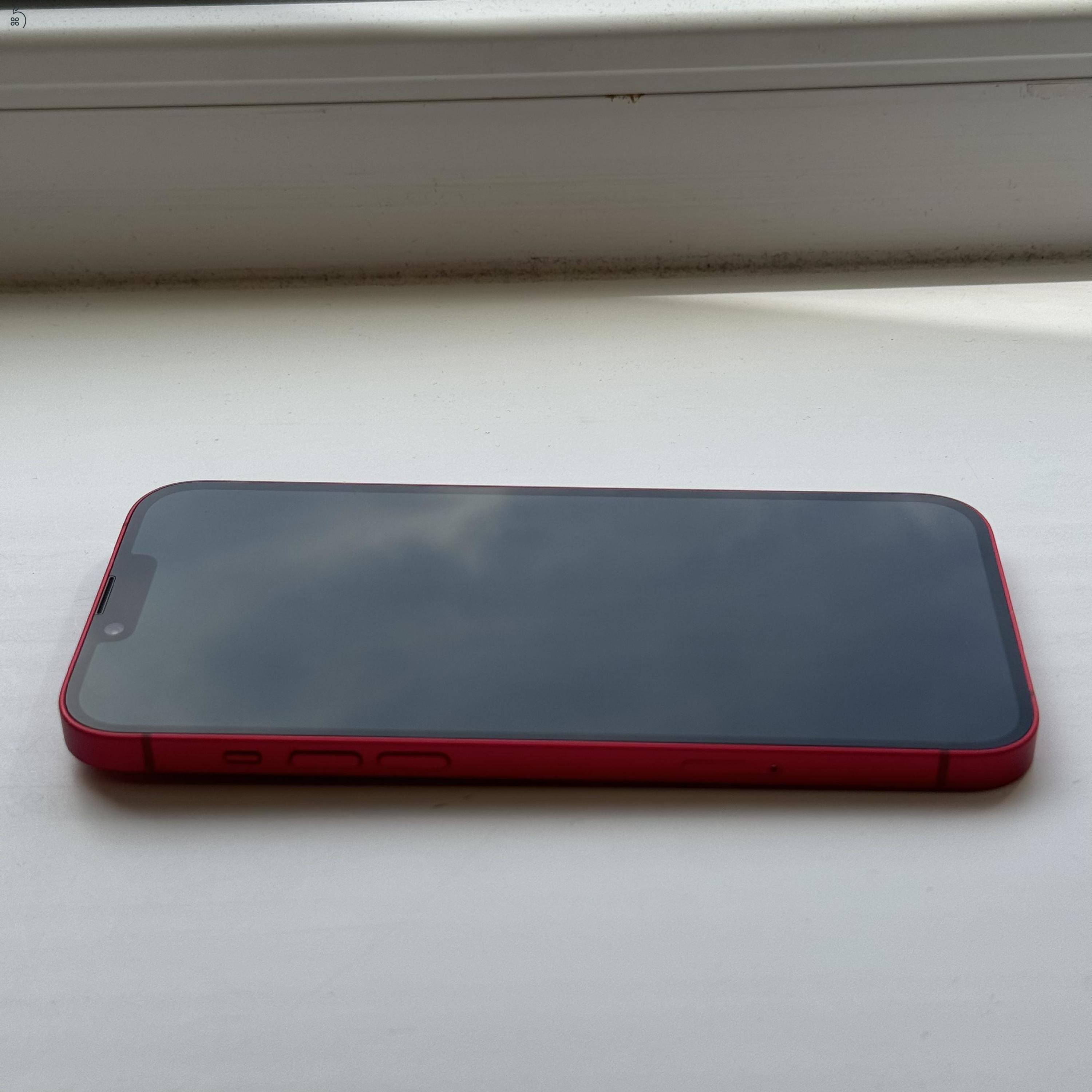 HIBÁTLAN iPhone 14 PLUS 128GB Red - 1 ÉV GARANCIA, Kártyafüggetlen, 96% Akkumulátor