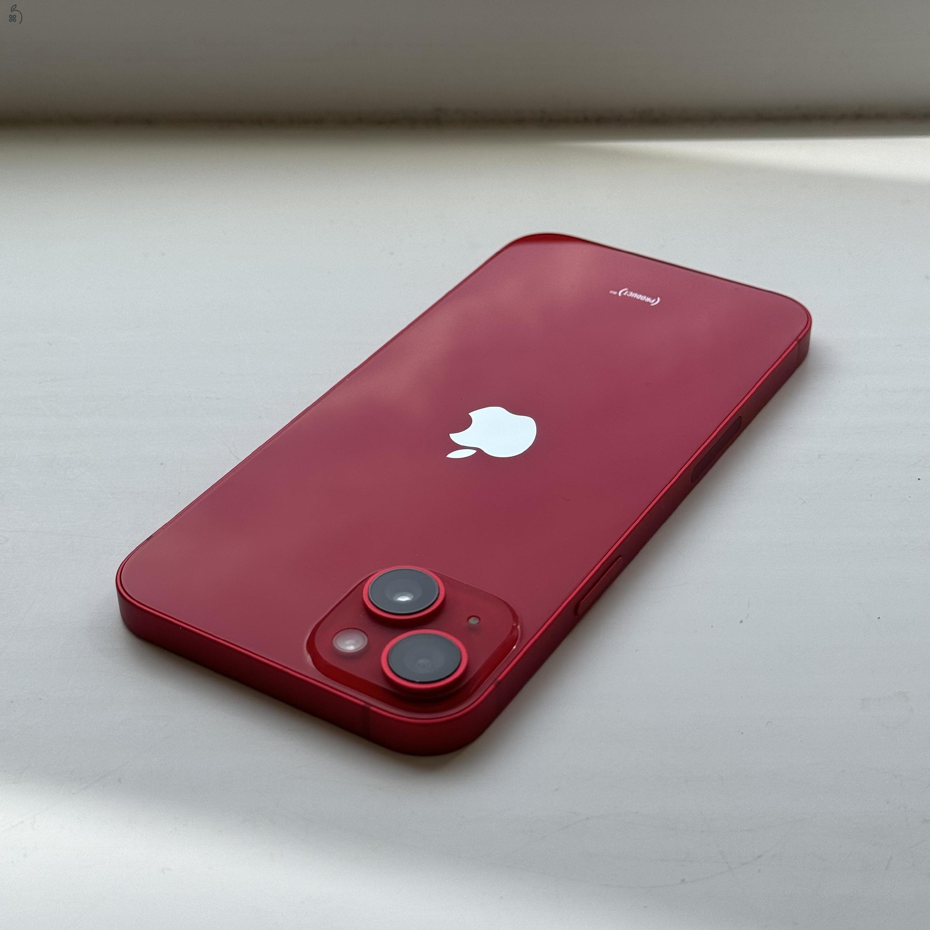 HIBÁTLAN iPhone 14 PLUS 128GB Red - 1 ÉV GARANCIA, Kártyafüggetlen, 96% Akkumulátor