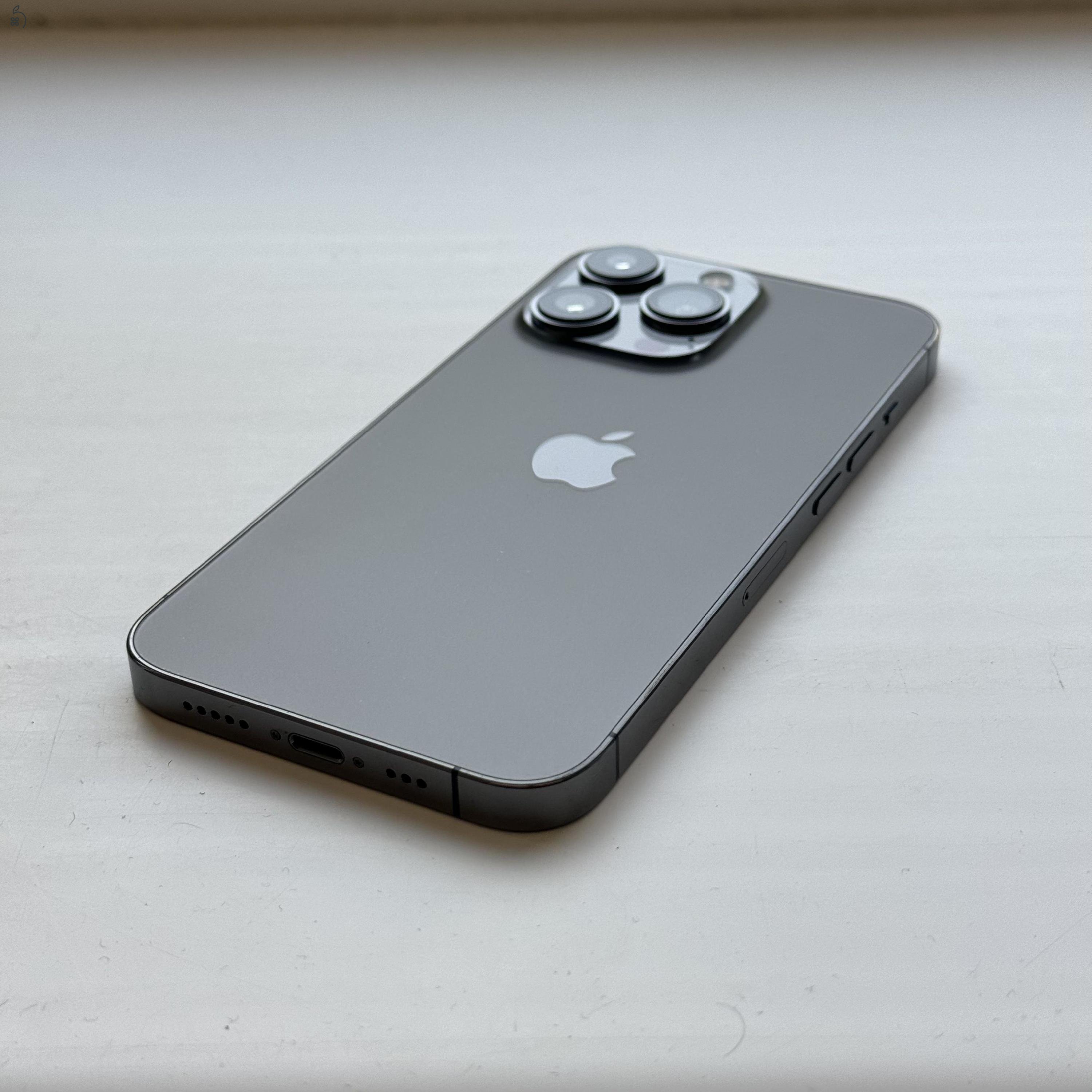 HIBÁTLAN iPhone 13 Pro 256GB Graphite - Kártyfüggetlen, 1 ÉV GARANCIA, 91% Akkumulátor