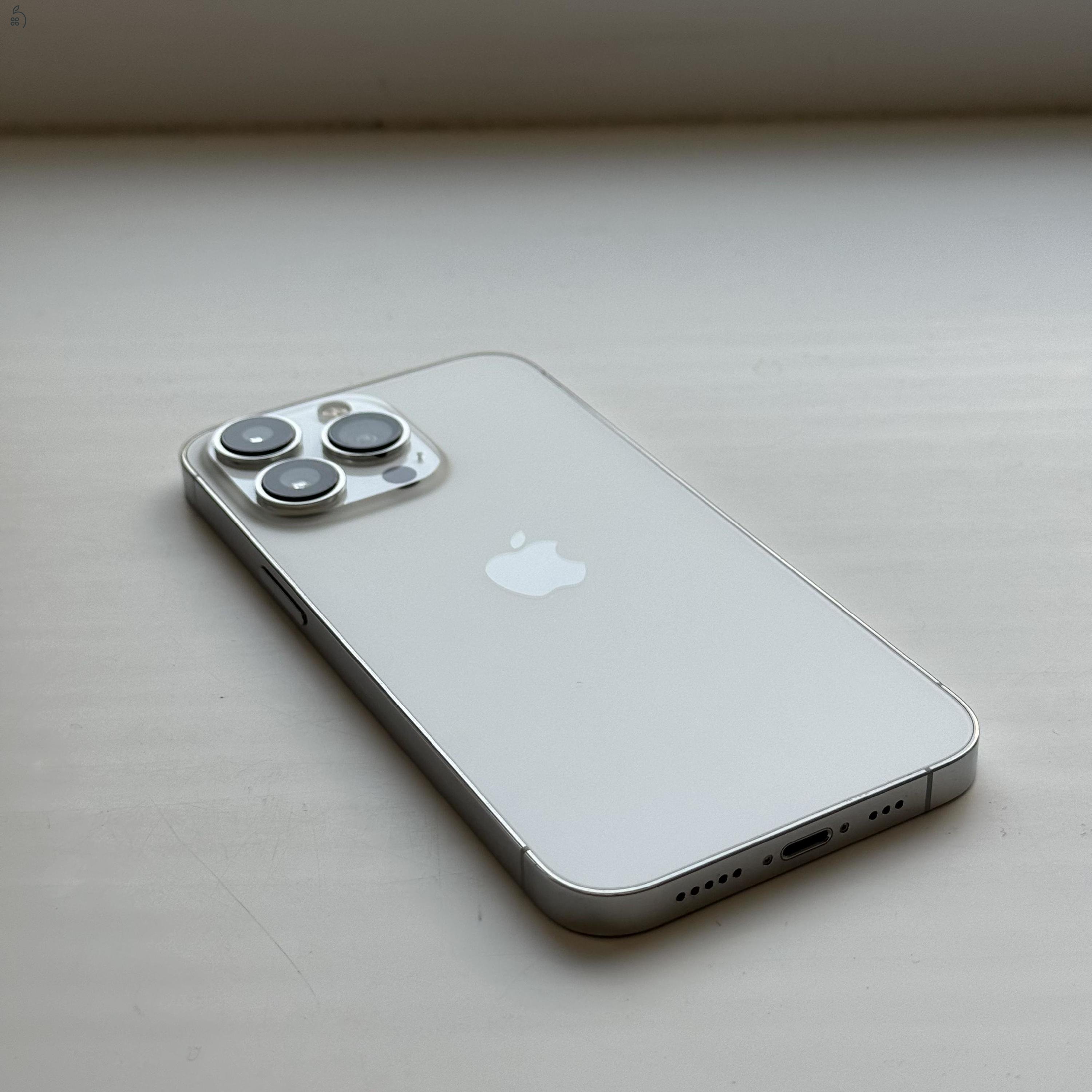 GYÖNYÖRŰ iPhone 13 Pro 512GB Silver - Kártyfüggetlen, 1 ÉV GARANCIA, 100% Akkumulátor