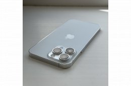 HIBÁTLAN iPhone 14 Pro Max 128GB Silver - Kártyfüggetlen, 1 ÉV GARANCIA, 100% Akkumulátor