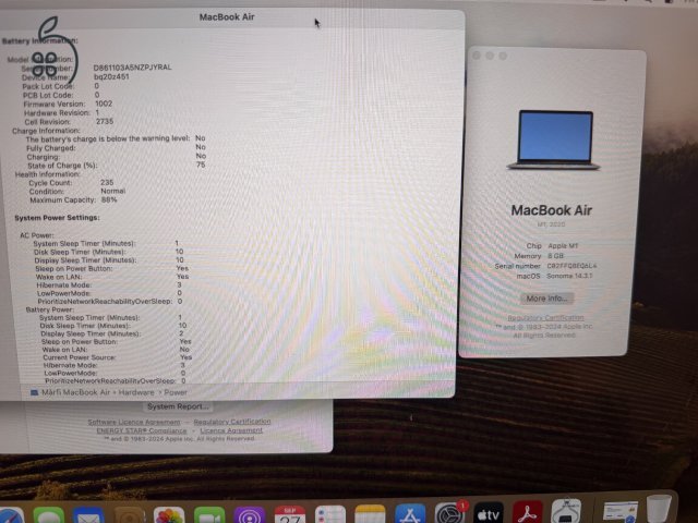 Macbook Air M1 2020 256 GB