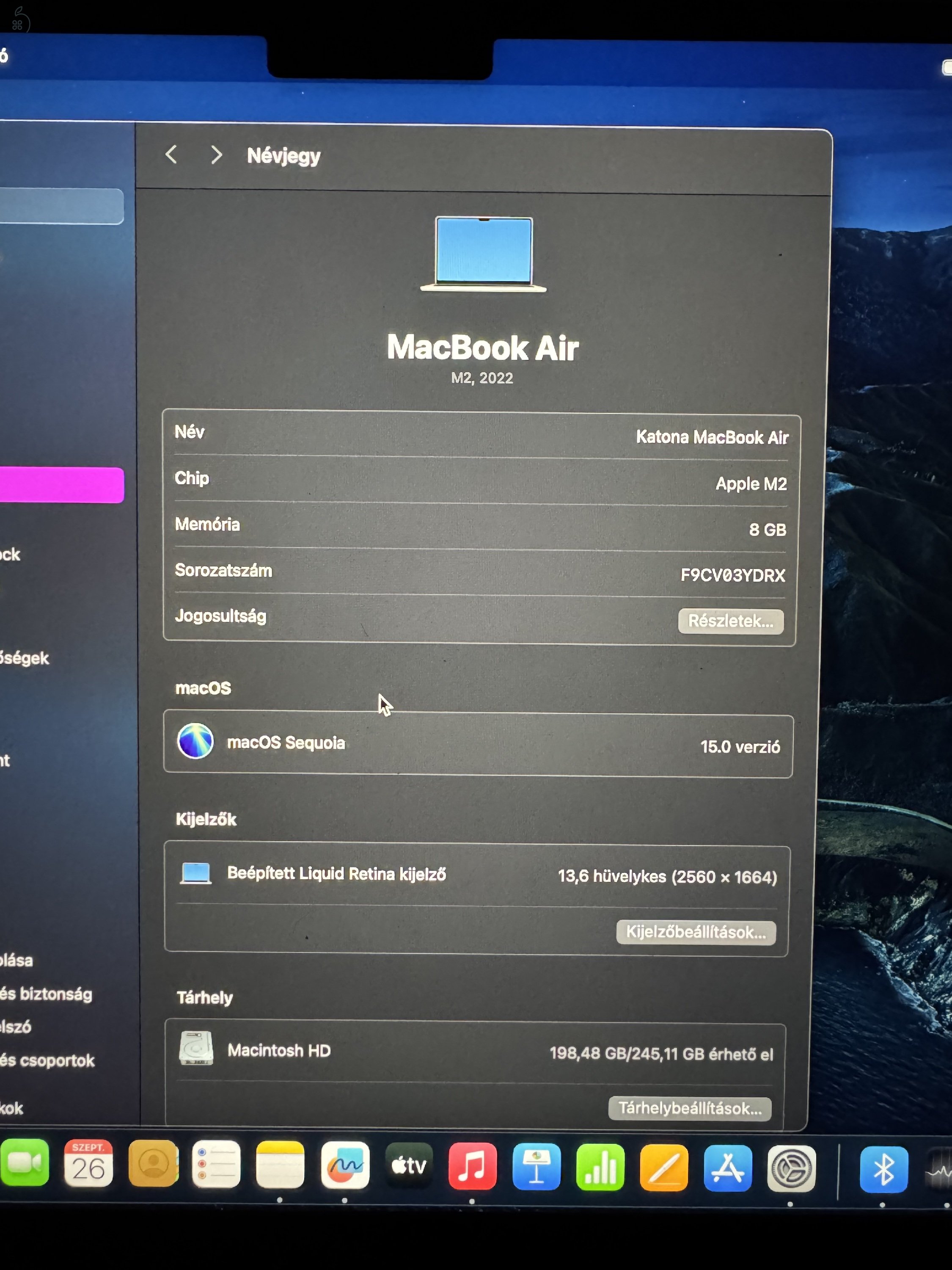 13 Macbook Air M2 Starlight