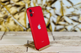 Eladó iPhone 11 64 GB PRODUCT RED 100% aksi szép állapotú - 12 HÓ GARANCIA