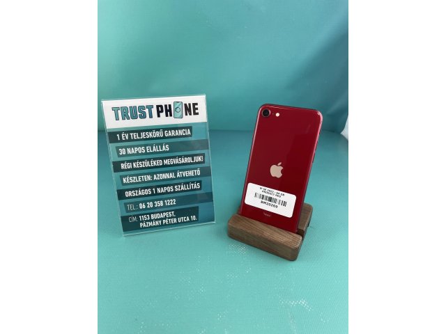 !! 1 ÉV GARANCIA !! iPhone SE (2022) PRODUCT RED 64 GB – BM20269 – 94% AKKU