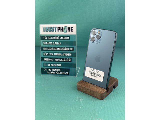 !! 1 ÉV GARANCIA !! iPhone 12 Pro Pacific Blue 128 GB – BM20313 – 100% AKKU